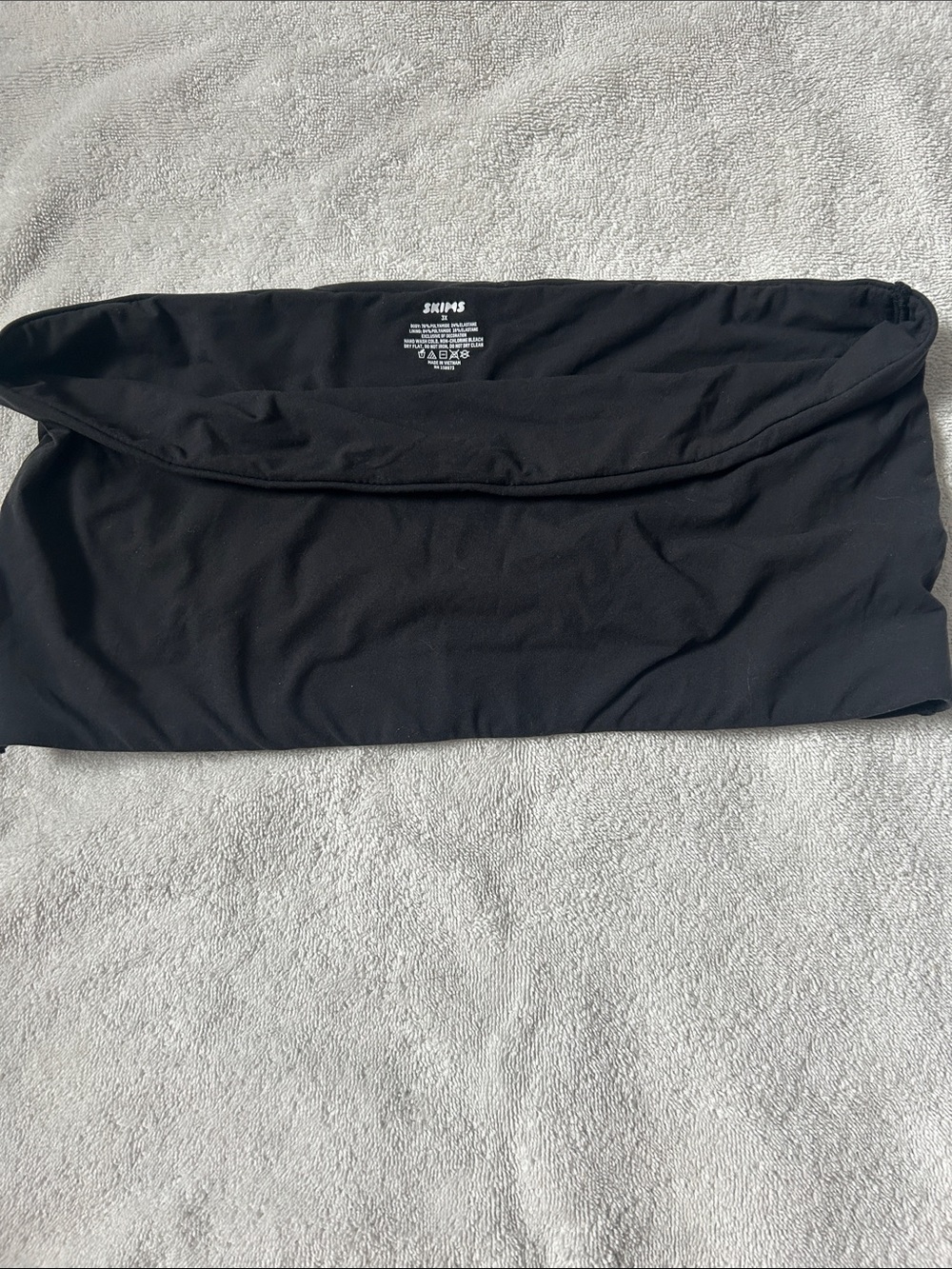 Skims Black Strapless Tube Top - Soft Stretch Fabric size 3x